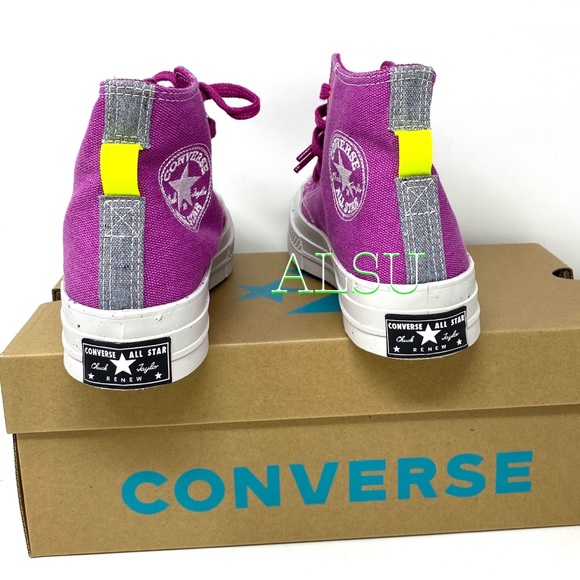 Converse Chuck 70 High Canvas Cactus Flower Sneakers Women's Size 6.5 7 168614C - Picture 3 of 10